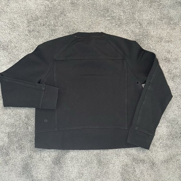 Lululemon Athletica On-Track Crew Womens 4 Black Pullover Sweatshirt - Picture 6 of 11